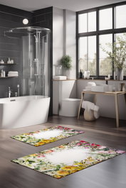 Mijölnir Juego de alfombrillas de baño CT-5227 de 2 piezas